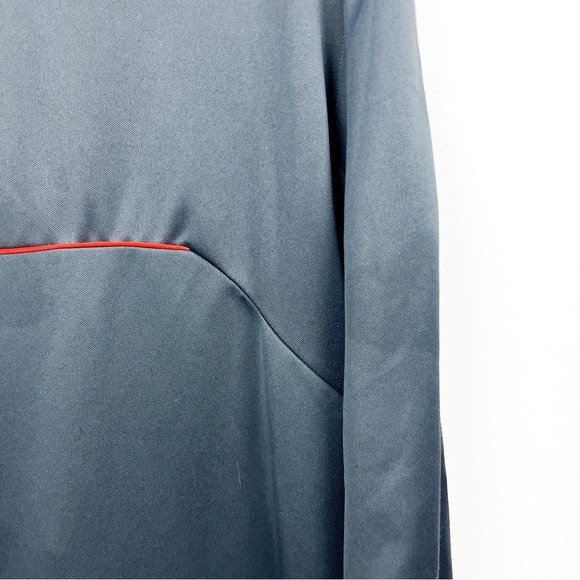 Adidas Long Sleeve Zip-Up Grey & Orange/Red Athletic Jacket - Picture 8 of 10